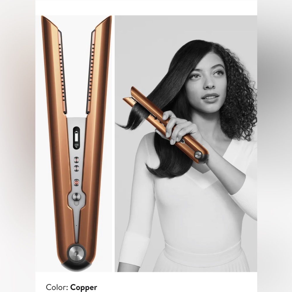 New Dyson Corrale straightener hair iron copper $499